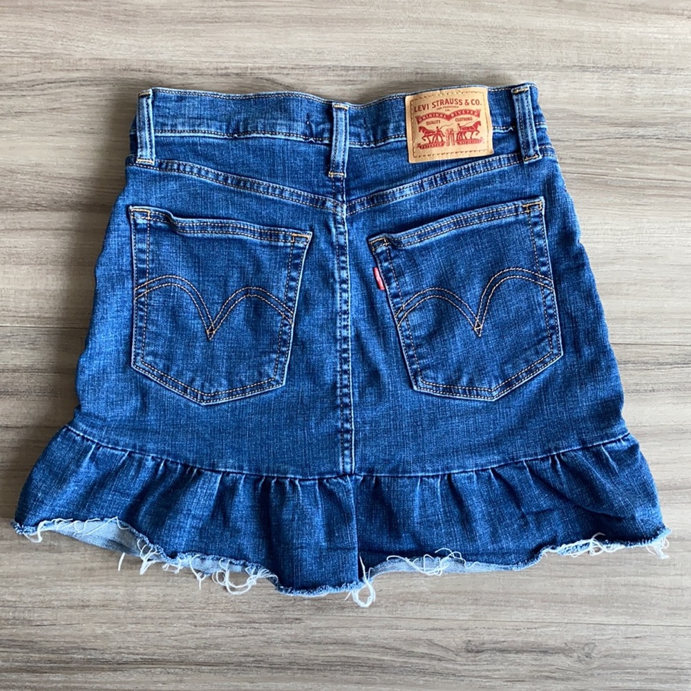 LEVIS MILE HIGH RUFFLE SKIRT - Picture 2 of 5